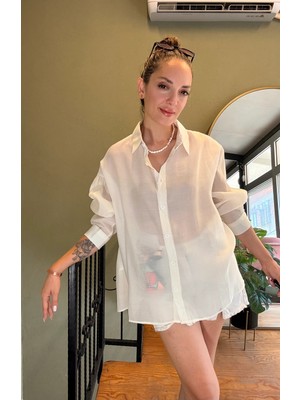 Ali Butik Krem Rahat Kalıp Dökümlü Gömlek