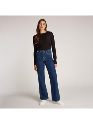 Calvin Klein Kadın Mavi Pantolon