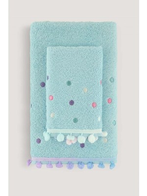 Arliva Batik Ponpon Nakışlı Havlu Mint 50X85