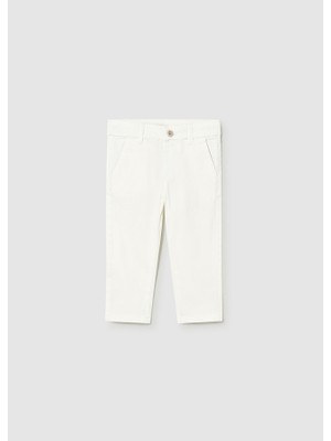 Zıpır Mayoral Erkek Bebek Gabardin Pantolon Beyaz 522
