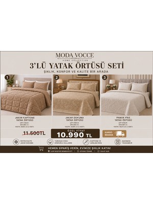 Jakar Kapitoneli Yatak Örtüsü