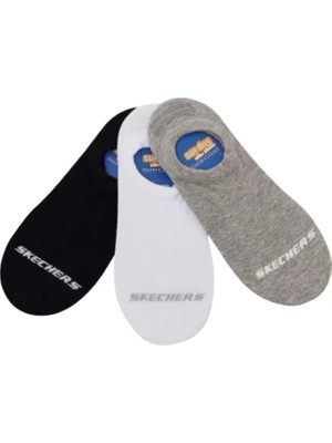 Skechers U No Show 3 Pack Socks S2520314-3474 Çok Renkli Çorap