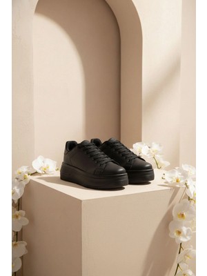 TeknoKapsül Soho Siyah-Siyah Kadın Sneaker 19683