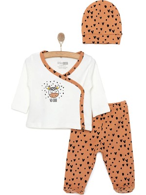 TeknoKapsül Ebebek Hello Baby Hellobaby Kız Zıbın-Şapka-Patikli Alt Kız Bebek