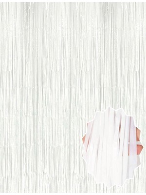 Belle Fusion Mey Ithalat® Soft Beyaz Renk Duvar ve Kapı Perdesi Ithal 100X200 cm