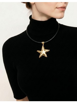 Dilhan Atlay Deniz Yıldızı Uçlu Choker  Kolye