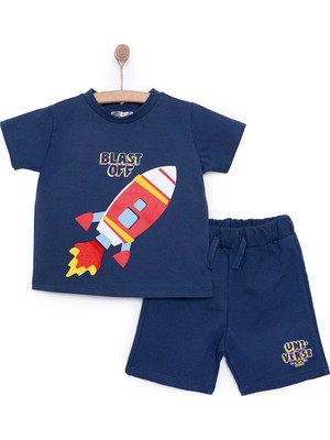 TeknoKapsül Ebebek Hello Baby Hellobaby Cosmic Line Tshirt-Şort