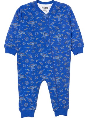 TeknoKapsül Ebebek Hello Baby Hellobaby Erkek Bebek Uyku Tulumu 1 Tog Fermuarlı Bisiklet Yaka Uzun Kol