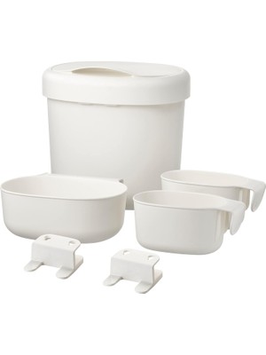 Ikea Önsklıg Stor Sepetler Değişen Tbl 4'lü Set, Beyaz