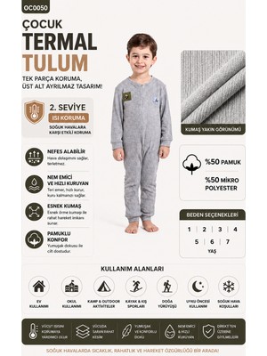 Oil Company Gri Unisex Çocuk Tulum