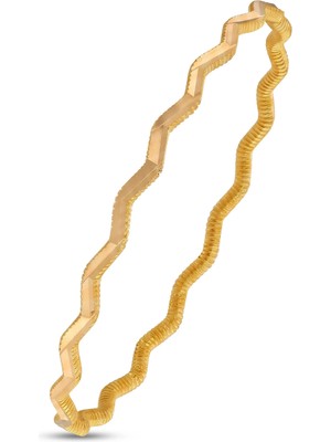 Garanti Gold 10 gr Zikzaklı Ajda Altın Bilezik