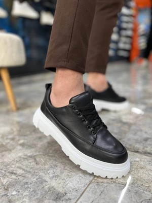 Freedom Storee KB-702 Kuback Siyah Cilt Günlük Erkek Ayakkabı