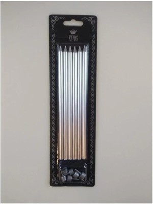 Empressco Gümüş Mum 20CM 6'lı