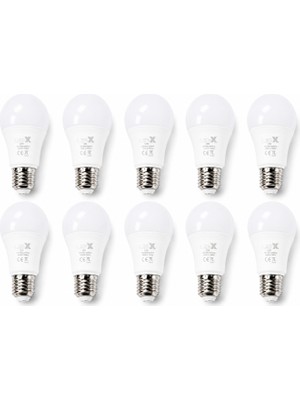 Uzman Dörtler - Ledx 12 Watt E27 1080 Lümen 6500K Beyaz LED Ampul 10 Adet