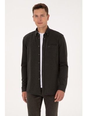 U.s. Polo Assn. Erkek Haki Gömlek Örme 50308469-VR027