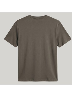 Jack & Jones Erkek Nakis Detayli Relaxed Fit Bisiklet Yaka Tisört - Lines