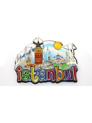 Belle Fusion Mey Ithalat® Istanbul Temalı Silikon Buzdolapı Süsü Magnet
