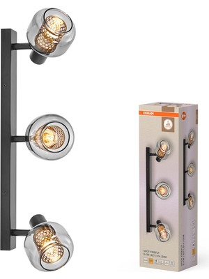 Osram Firefly Üçlü Ray LED Spot 3X2.8W 2700K 750LM E14 Dim Edilebilir Siyah
