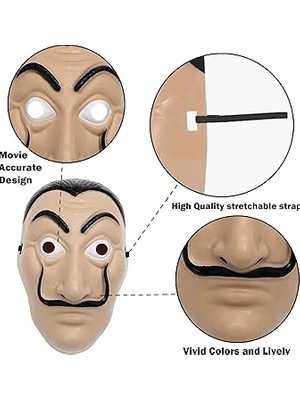 Uzman Toptan Mey Ithalat® La Casa De Papel Salvador Dali Maskesi Orjinal Ithal Ürün