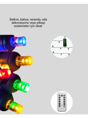 Uzman Toptan Mey Ithalat® 2x2 Metre Pil ile Çalışan Perde LED Işık – 8 Modlu Dekoratif