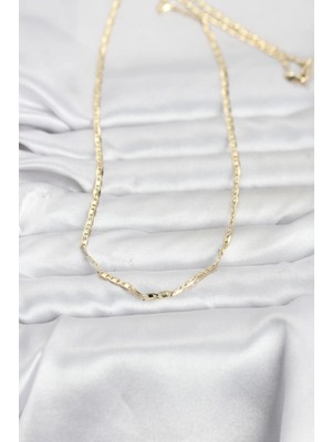 Uzman Toptan Mey Ithalat® cm 14K Gold Renk Gemici Zincir Model 60 cm Kadın Kolye