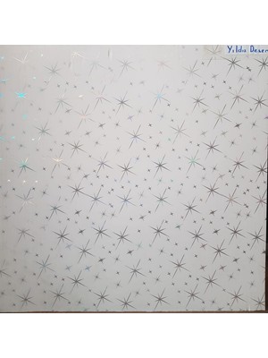 AYM Akasya Yapı Market 60X60 Pvc Asma Tavan Paneli Yıldız Desen 7,20 M2 (Ürünlerimiz Sadece Panel Satışlıdır.