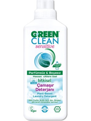 Belle Fusion Mey Ithalat®   Sensitive Parfümsüz Bitkisel Çamaşır Deterjanı 1000 ml