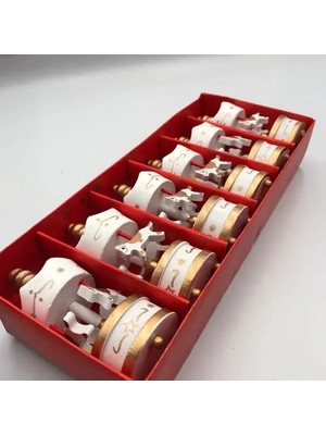 Belle Fusion Mey Ithalat® 6'lı Ufak Atlı Karınca Gold-Beyaz