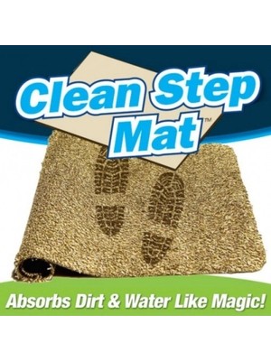 Belle Fusion Mey Ithalat® Clean Step Mat Yıkanabilir Mikrofiber Kir Toz Emici Iç-Dış Ortam Paspas
