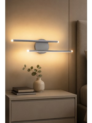 Fer Avize Asya Modern Tasarım Siyah Renk Gün Işığı Ledli Banyo - Mutfak - Salon LED Aplik