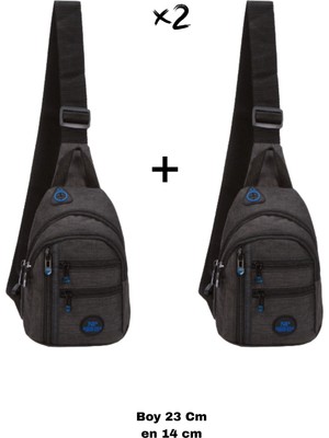 Sannora Bags Unisex Su Geçirmez Kulaklık USB Çıkışlı Çapraz Askılı Çanta Bel Omuz ve Göğüs Çanta Günlük Bodybag