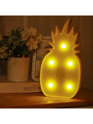 Uzman Toptan Mey Ithalat® LED Işıklı Ananas Gece Lambası