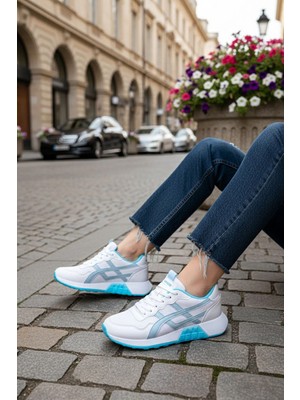 TeknoKapsül Soho Beyaz-Mavi Kadın Sneaker 20654