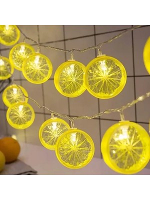 Uzman Toptan Mey Ithalat® 2m 10 LED Pilli Limon Işık