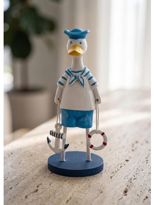 The Mia Marin Coastal Denizci Ördek Şapkalı Obje 17 cm