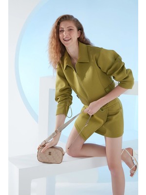 TeknoKapsül Pierre Cardin Nude Tramlı Alfabe Kadın Omuz Çantası 05PO23Y1731