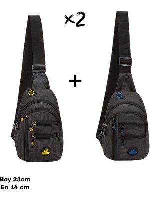 Sannora Bags Unisex Su Geçirmez Kulaklık USB Çıkışlı Çapraz Askılı Çanta Bel Omuz ve Göğüs Çanta Günlük Bodybag