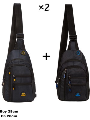 Sannora Bags Unisex Su Geçirmez Kulaklık USB Çıkışlı Çapraz Askılı Çanta Bel Omuz ve Göğüs Çanta Günlük Bodybag