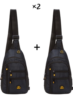 Sannora Bags Unisex Su Geçirmez Kulaklık USB Çıkışlı Çapraz Askılı Çanta Bel Omuz ve Göğüs Çanta Günlük Bodybag