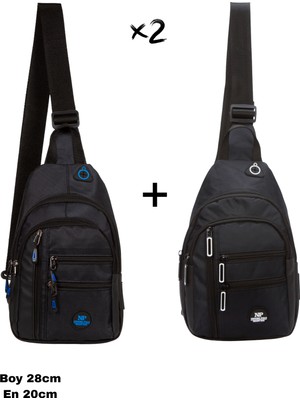 Sannora Bags Unisex Su Geçirmez Kulaklık USB Çıkışlı Çapraz Askılı Çanta Bel Omuz ve Göğüs Çanta Günlük Bodybag
