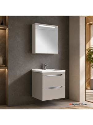Kale Casilla 65 cm Lavabolu Dolap Mat Vizon