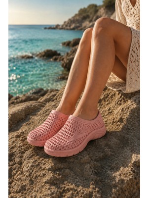 In Step Marina Kaymaz Eva Yumuşak Taban Kadın Pembe Deniz Ayakkabısı