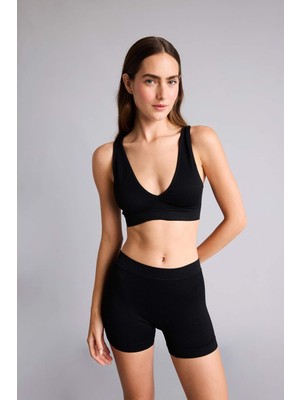 DeFacto Fitilli Elastik Bel Siyah Seamless Boxer I0628AX26HS