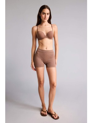 DeFacto Fitilli Elastik Bel Kahverengi Seamless Boxer I0628AX26HS