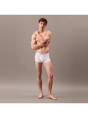 Calvin Klein Low Rise Trunk 3'lü Erkek Beyaz Boxer