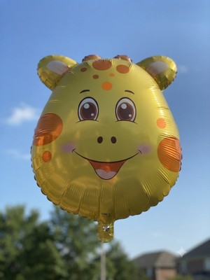 Çavuş E-Ticaret Zürafa Hayvan Figürlü Folyo Balon Doğum Günü Parti Süsleme Safari Balon
