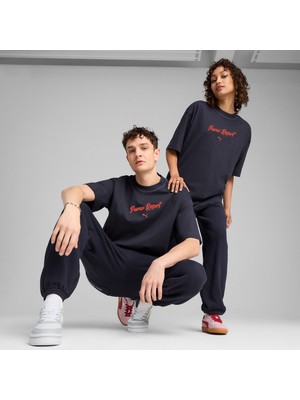 Puma Premium Ess Graphic Erkek Lacivert T-Shirt