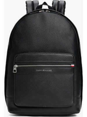 Tommy Hilfiger Central Erkek Siyah Sırt Çantası