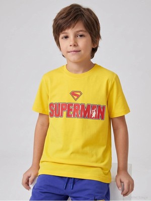 TeknoKapsül Superman Süperman Baskılı 6-9 Yaş Tişört - Sarı - Fiyatı, Yorumları