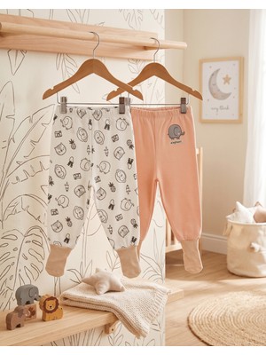 Motherlove %100 Organik Pamuk 2'li Çoraplı Tek Alt 3-36 Ay